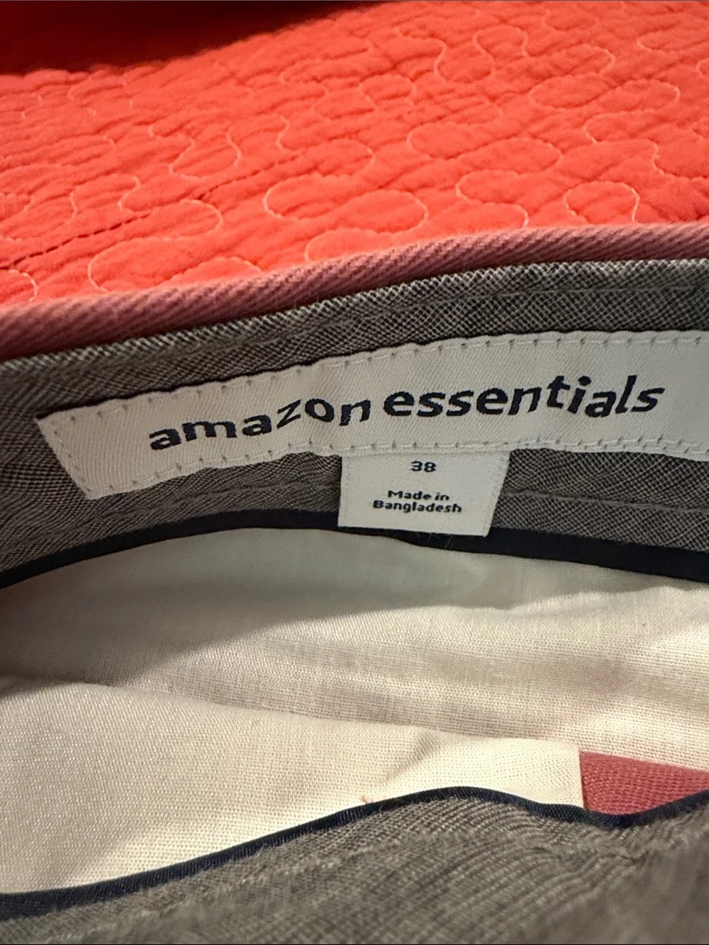 Amazon Men's Flat-Front Shorts in Mauve